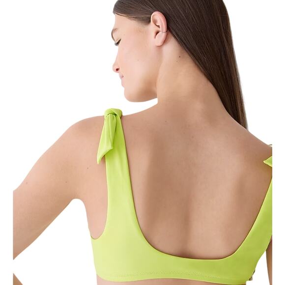 J.Crew Tie Shoulder Scoop Neck Bikini Top, Size 2X, NWT - Picture 3 of 6